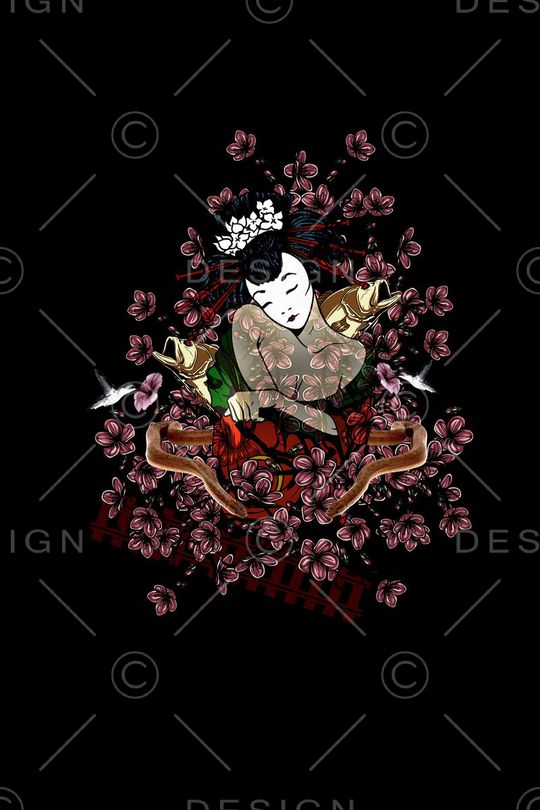 日本女人印花华亿平台图片