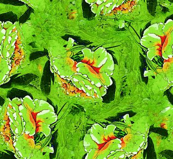 复古油画风印花华亿平台图片