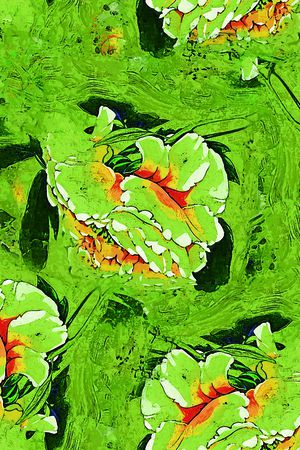 复古油画风印花华亿平台图片