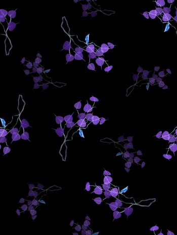 552794-抽象树叶男女装羽绒服图案