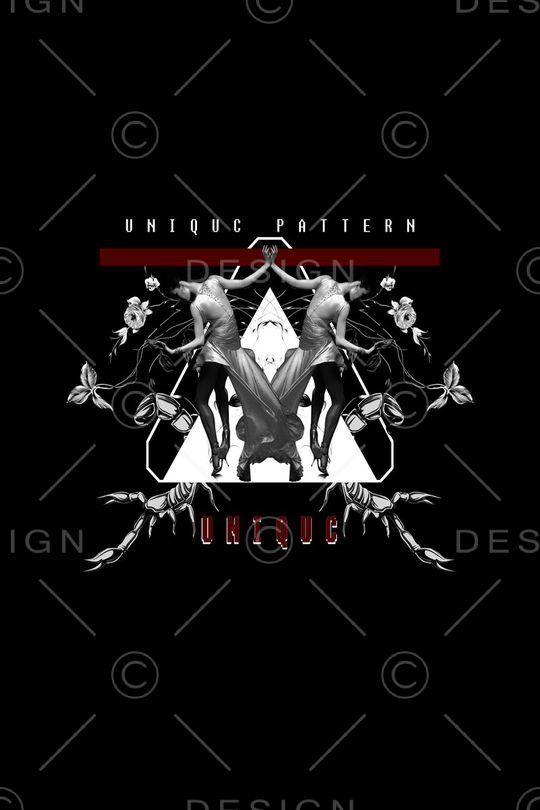 跳舞女人印花华亿平台图片