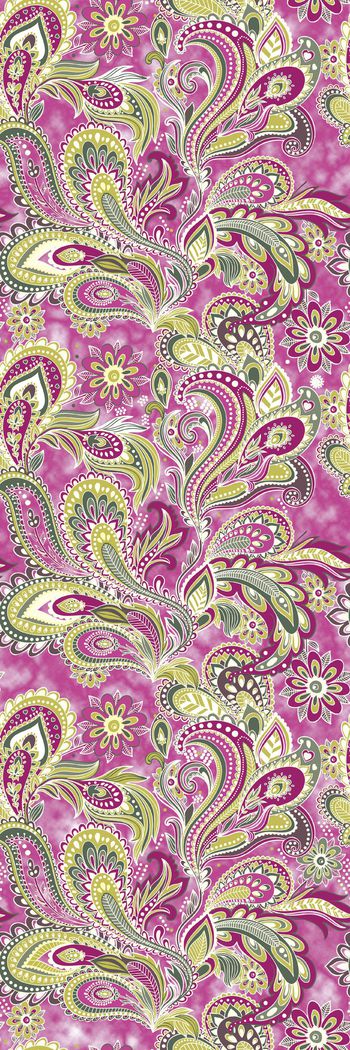 552803-时尚潮流手绘油画花卉腰果火腿纹印花