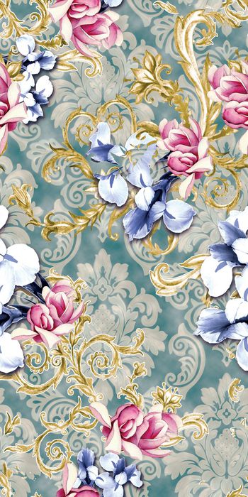 552813-时尚潮流手绘传统花纹印花YC818