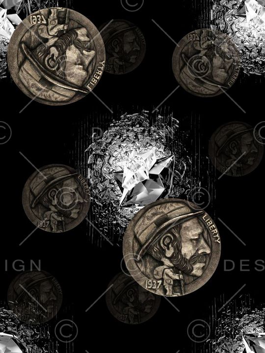 复古男装图案印花华亿平台图片