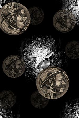 复古男装图案印花华亿平台图片