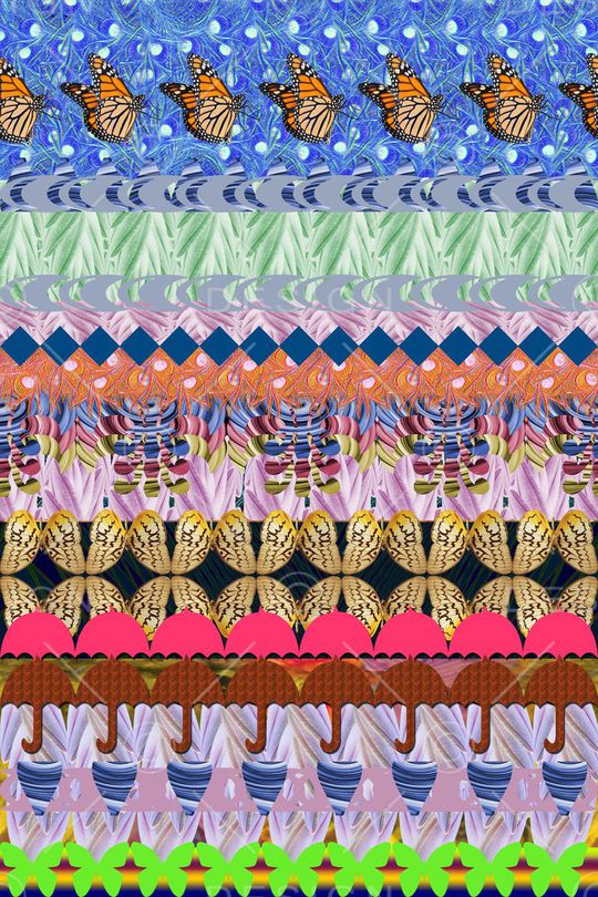 蝴蝶印花华亿平台图片