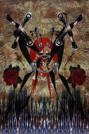 复古花卉印花华亿平台图片