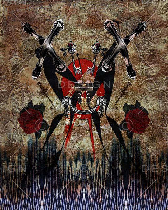 复古花卉印花华亿平台图片