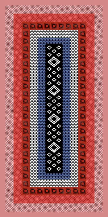 552995-几何图案围巾