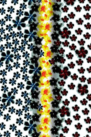 小花朵印花华亿平台图片