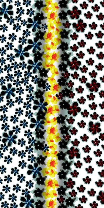 小花朵印花华亿平台图片