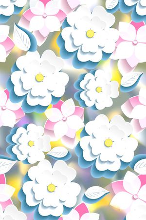 立体花卉印花华亿平台图片