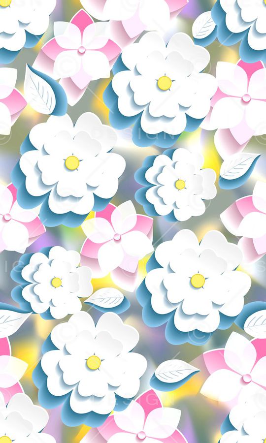 立体花卉印花华亿平台图片