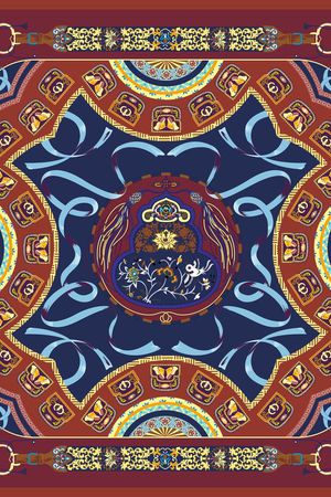 中国风印花华亿平台图片