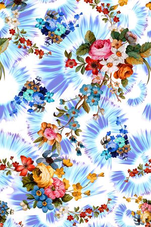 蓝白底印花华亿平台图片