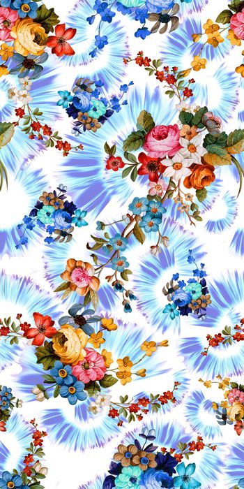 蓝白底印花华亿平台图片