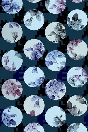 方块印花华亿平台图片