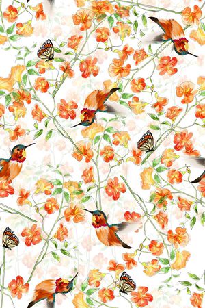 淡雅小碎花印花华亿平台图片