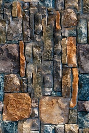 彩色砖墙印花华亿平台图片