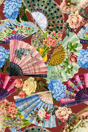 复古印花华亿平台图片