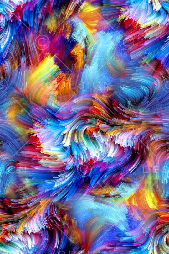 抽象线条印花华亿平台图片