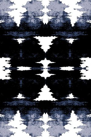 抽象男装图案印花华亿平台图片