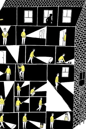 抽象男装图案印花华亿平台图片