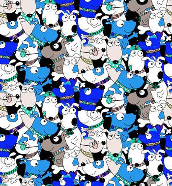 553291-卡通小狗 服装 家纺 华亿平台