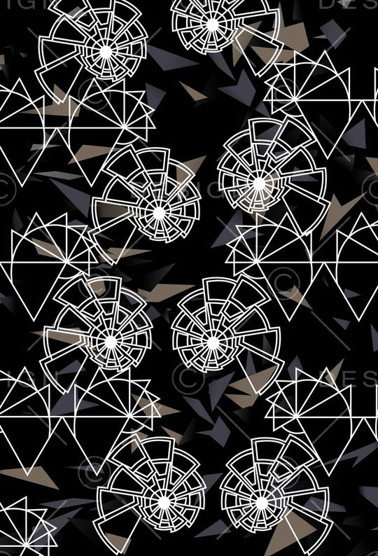 黑白印花华亿平台图片