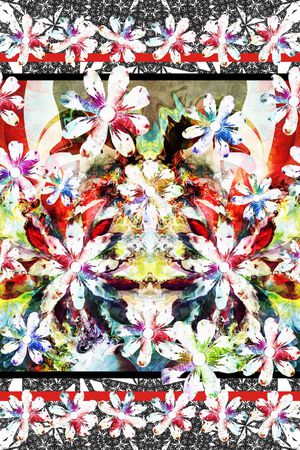 复古印花华亿平台图片