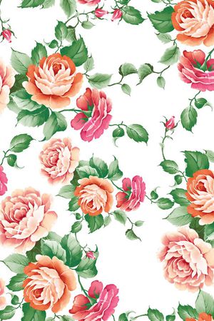 牡丹花印花华亿平台图片