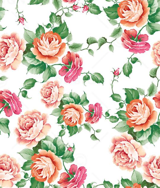 牡丹花印花华亿平台图片