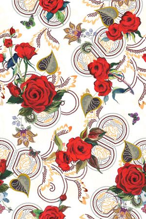 蝴蝶印花华亿平台图片