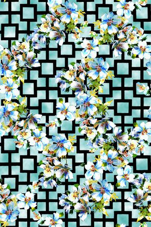 复古印花华亿平台图片