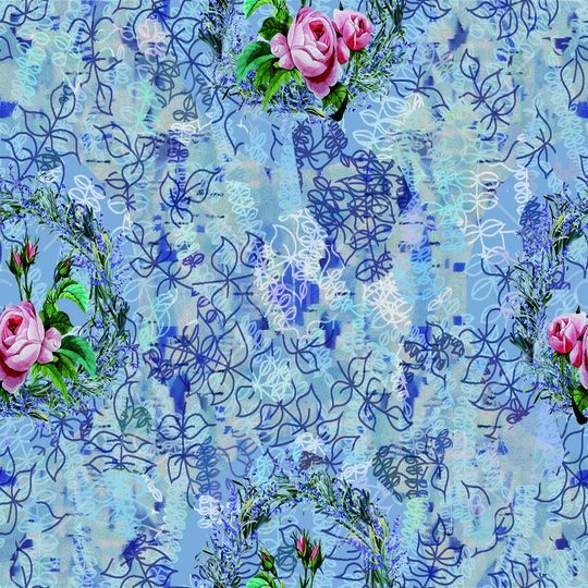 手绘印花华亿平台图片