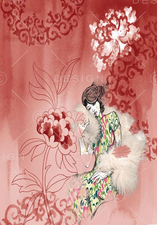 抽像印花华亿平台图片