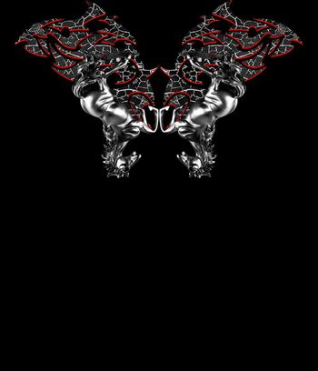 553607-抽象几何结构纹理金属马定位男装图案