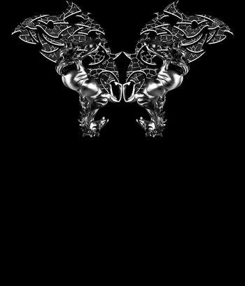 553608-抽象几何结构纹理金属马定位男装图案