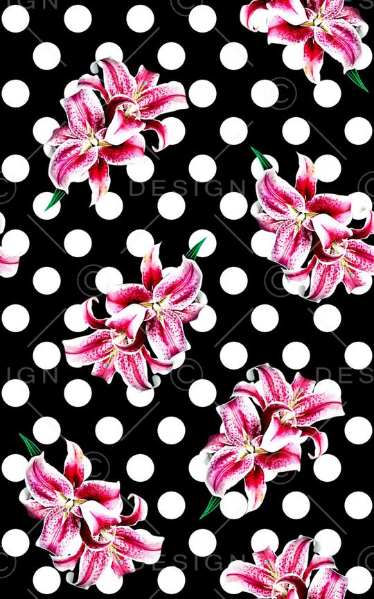 简约花卉印花华亿平台图片