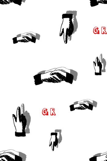 553678-抽象手男装图案