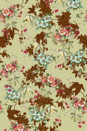 中国风印花华亿平台图片