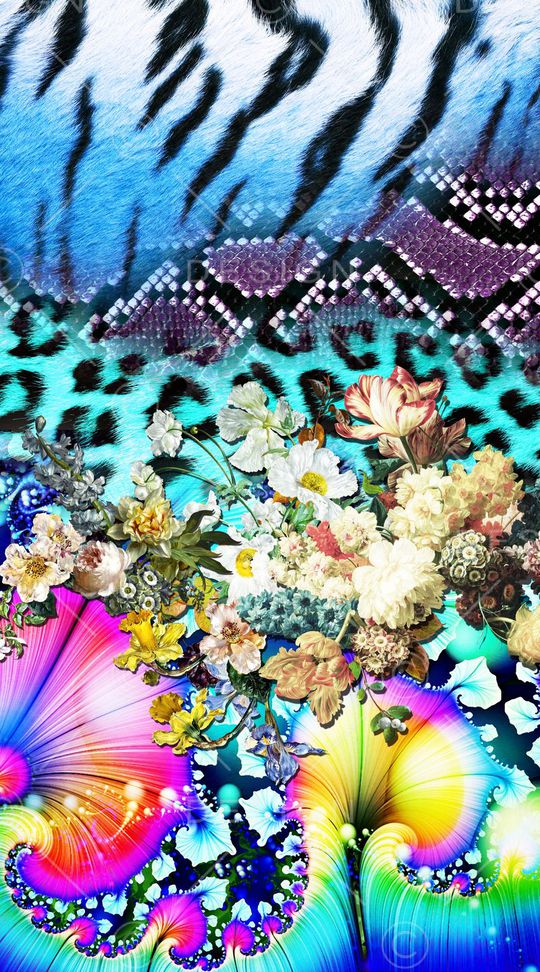 抽象印花华亿平台图片