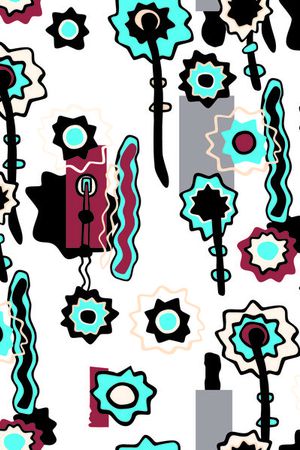 抽象印花华亿平台图片