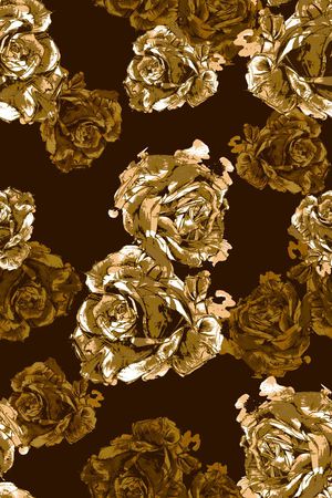 抽象男装图案印花华亿平台图片