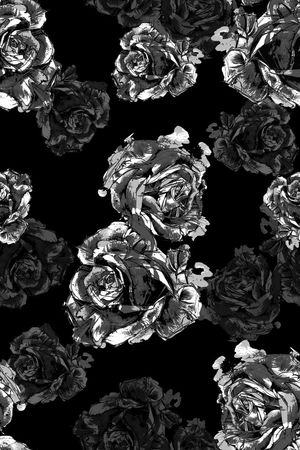 抽象男装图案印花华亿平台图片