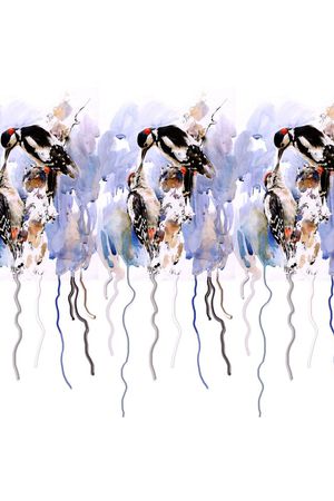 抽象男装图案印花华亿平台图片