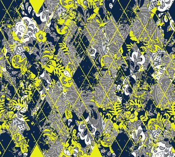 方格纹路印花华亿平台图片