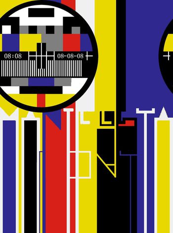 彩条印花华亿平台图片