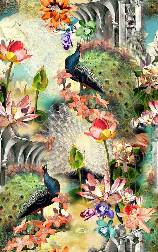 欧式印花华亿平台图片