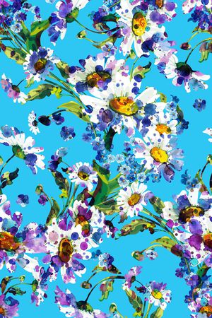 白色大花印花华亿平台图片